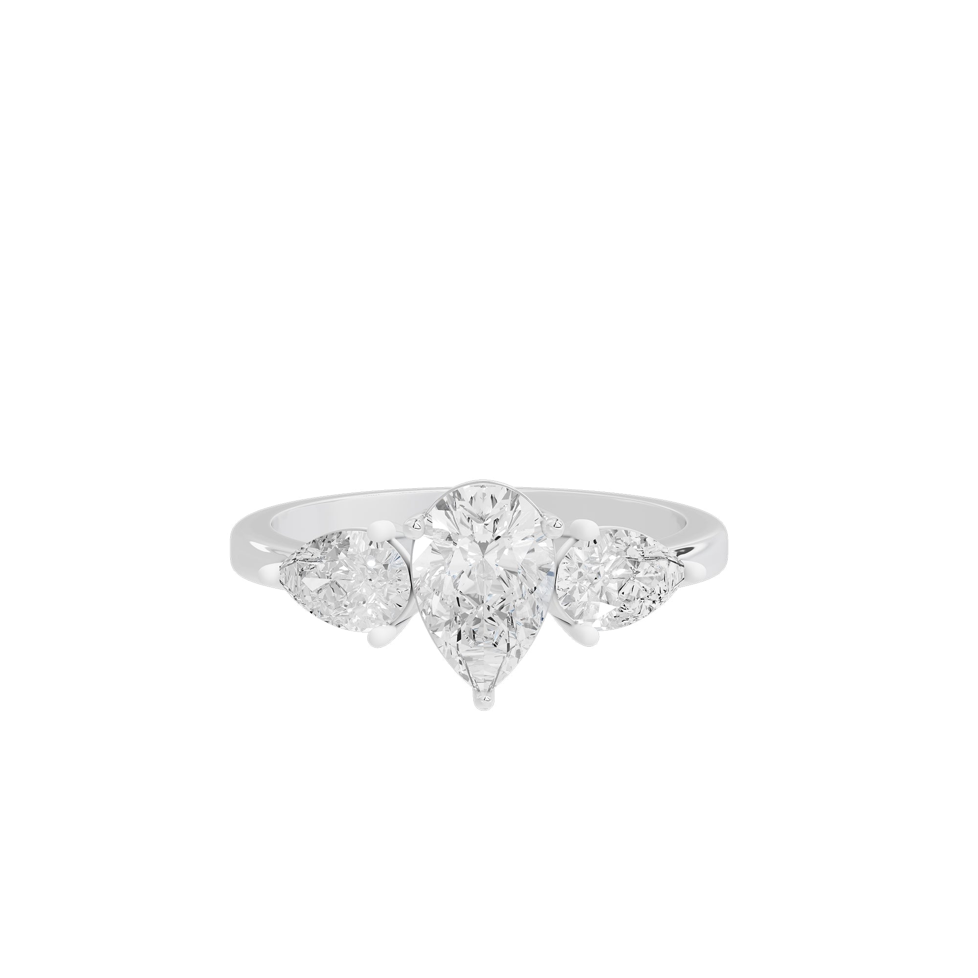 Opera Three Stone 1.759 Carat Lab Grown Diamond Ring