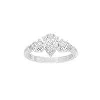 Opera Three Stone 1.759 Carat Lab Grown Diamond Ring