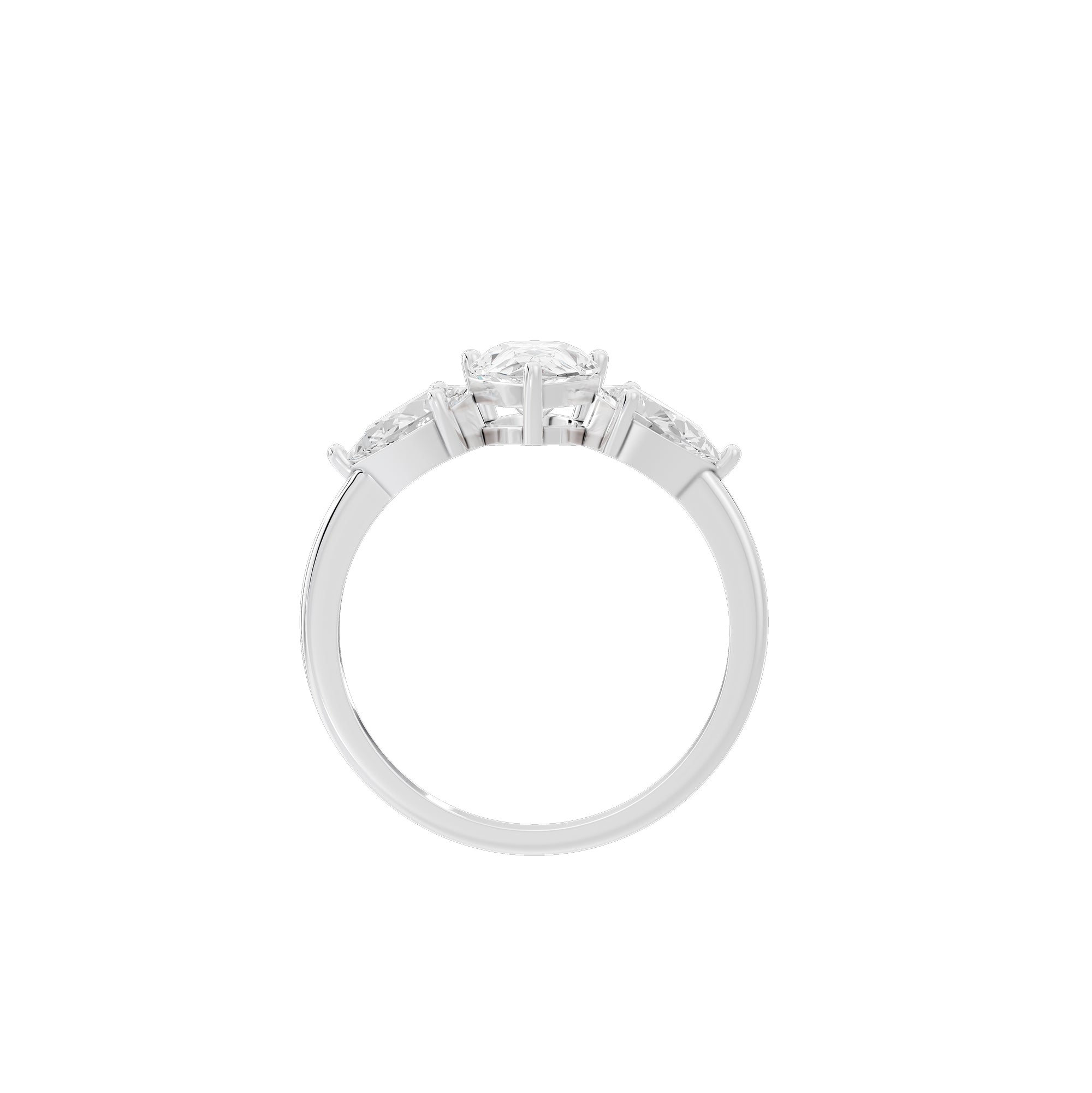 Opera Three Stone 1.759 Carat Lab Grown Diamond Ring