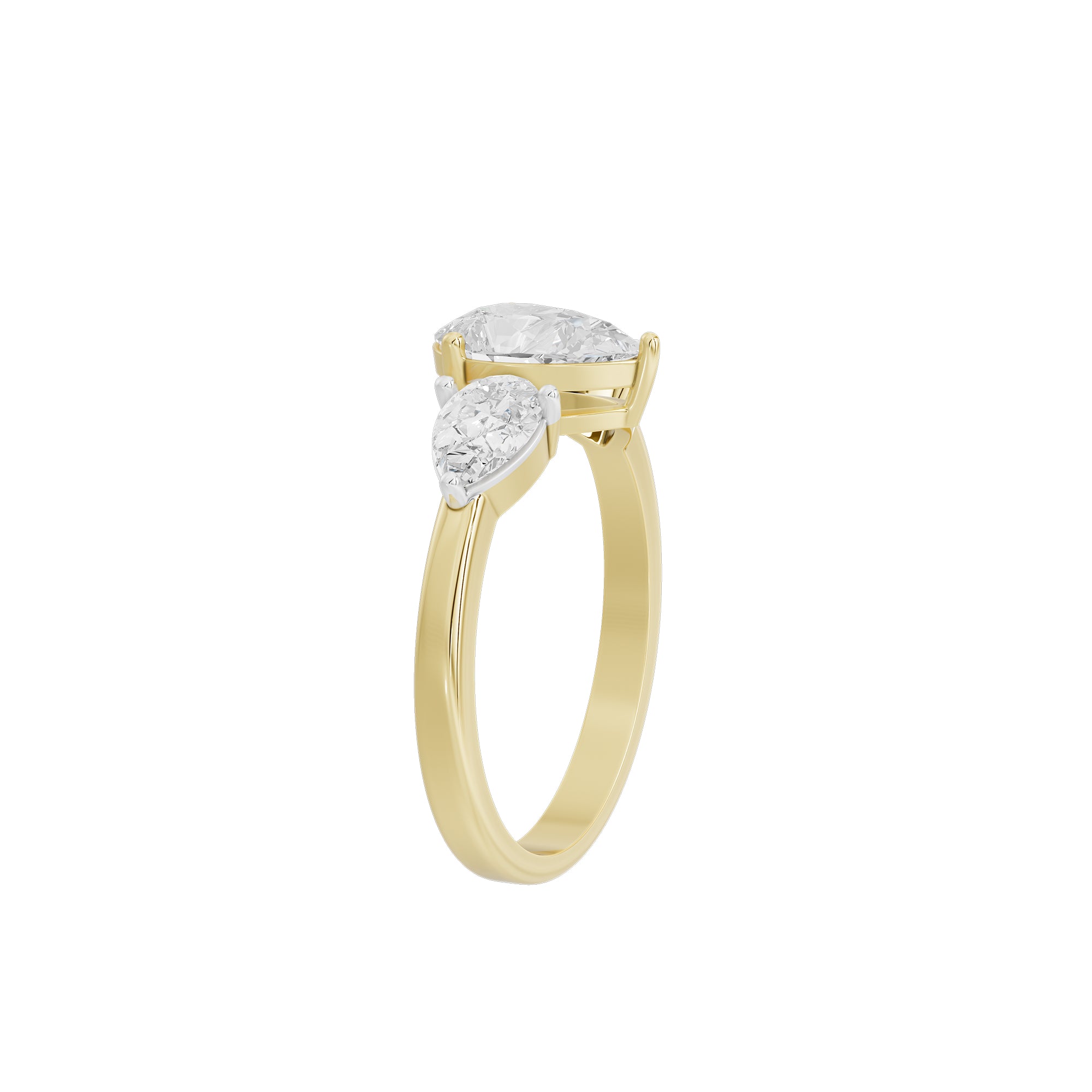 Opera Three Stone 1.759 Carat Lab Grown Diamond Ring