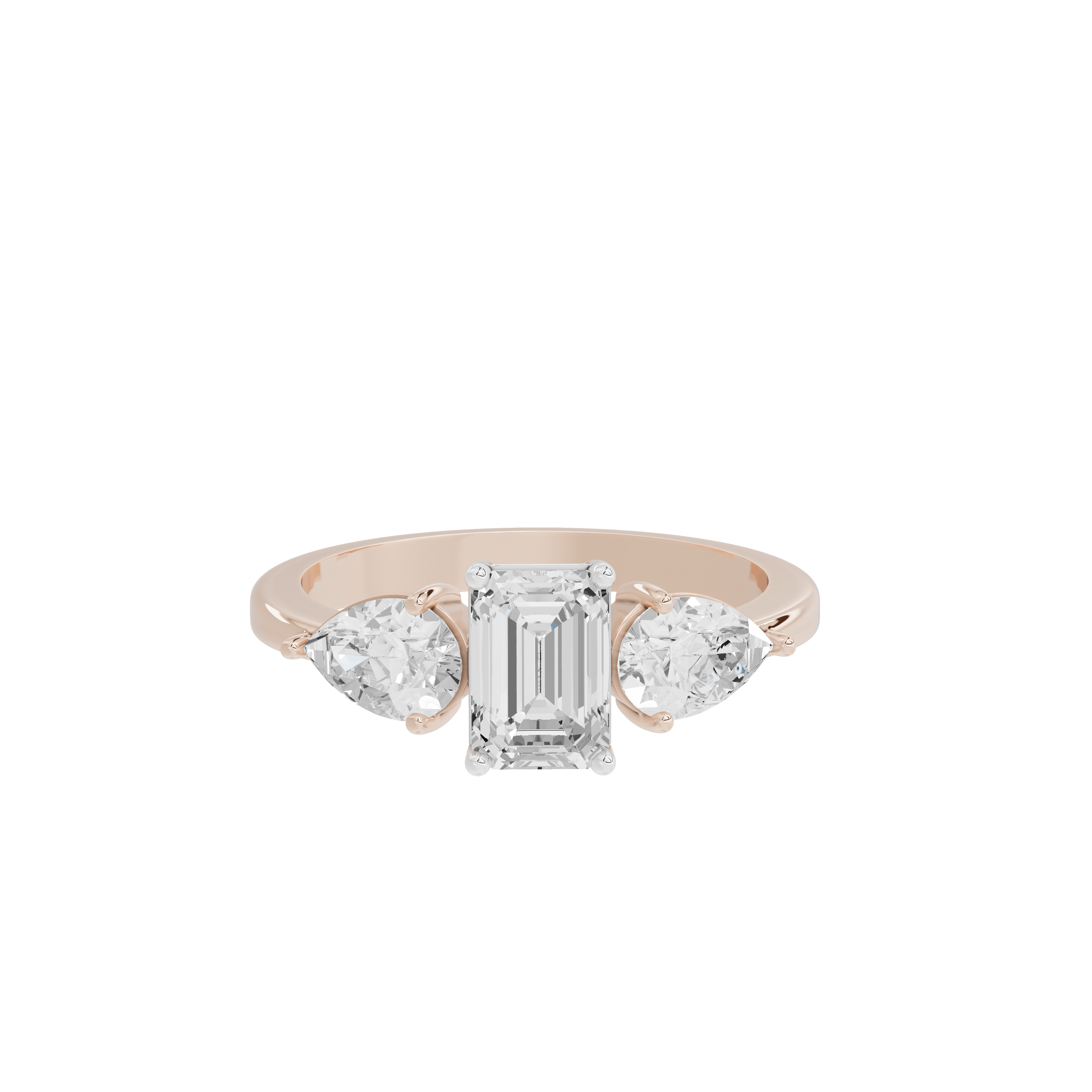 Symphony Three Stone 2.069 Carat Lab Grown Diamond Ring