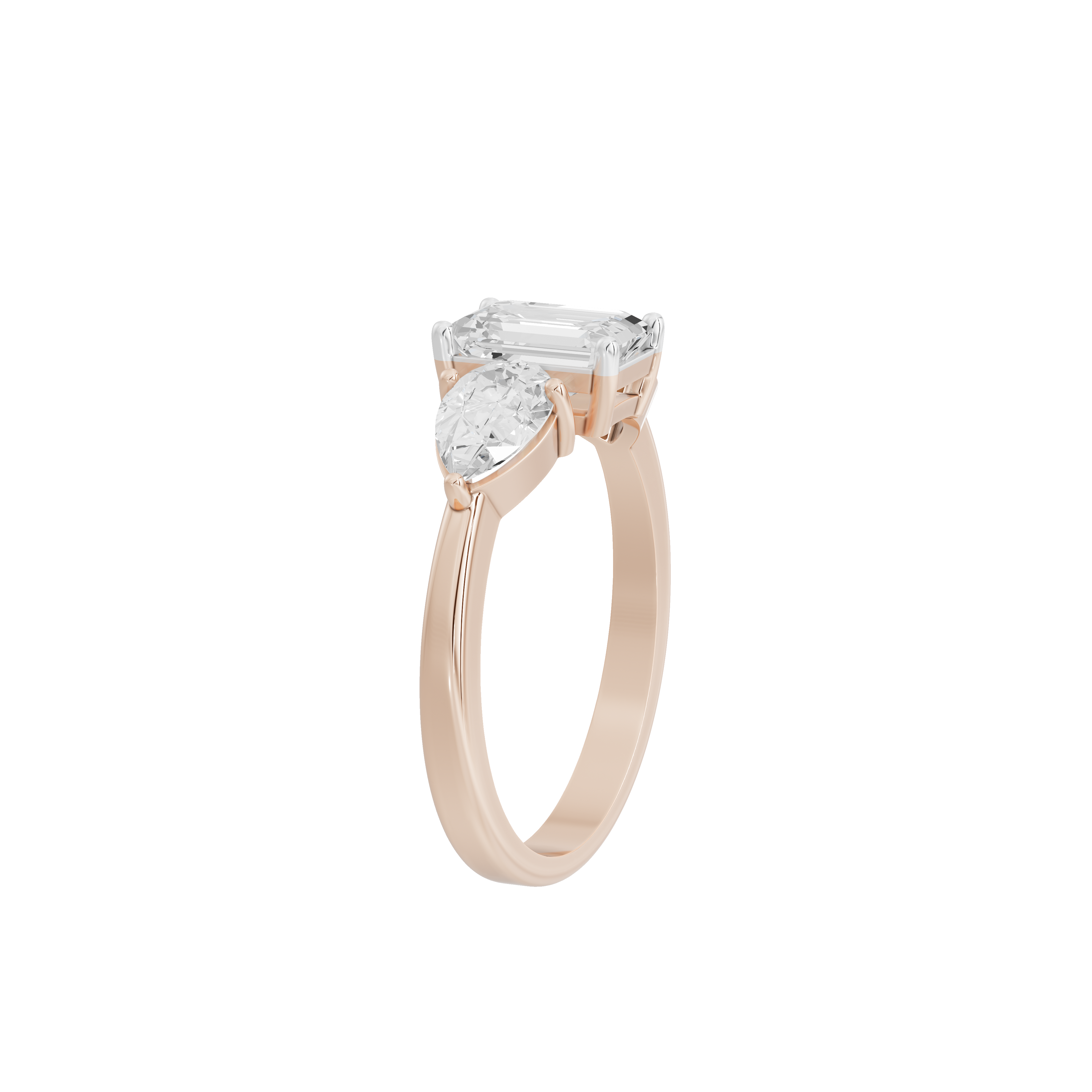 Symphony Three Stone 2.069 Carat Lab Grown Diamond Ring