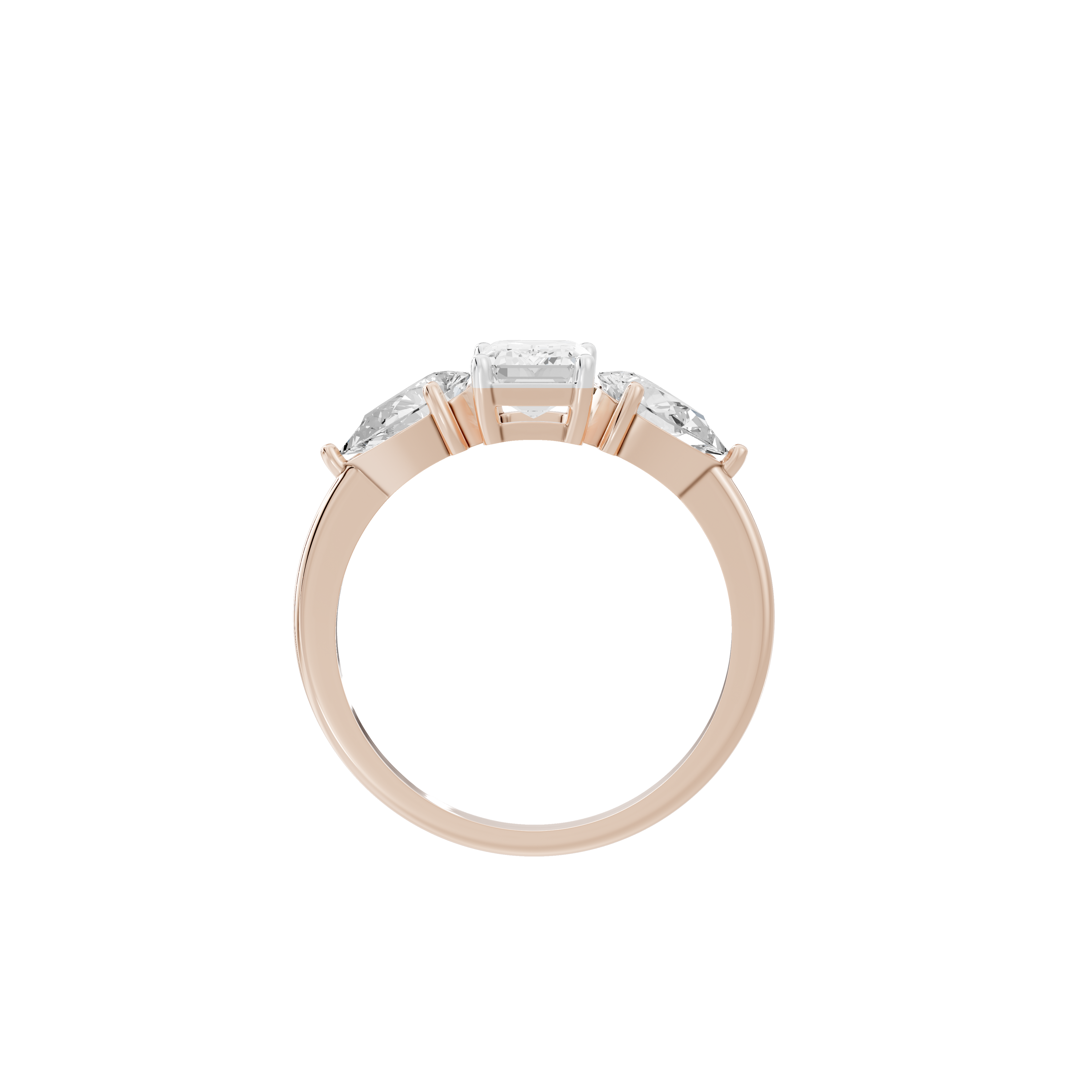 Symphony Three Stone 2.069 Carat Lab Grown Diamond Ring