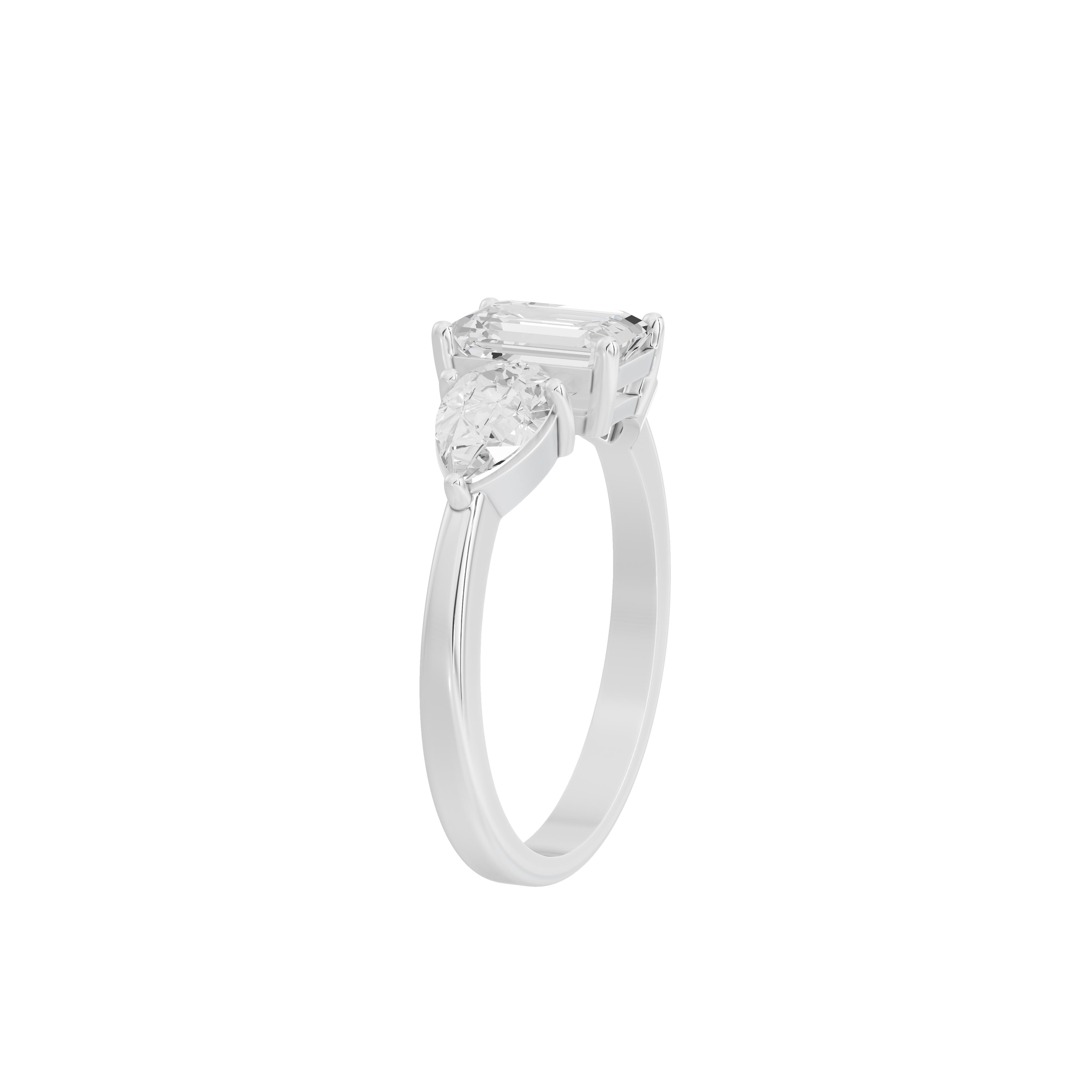 Symphony Three Stone 2.069 Carat Lab Grown Diamond Ring