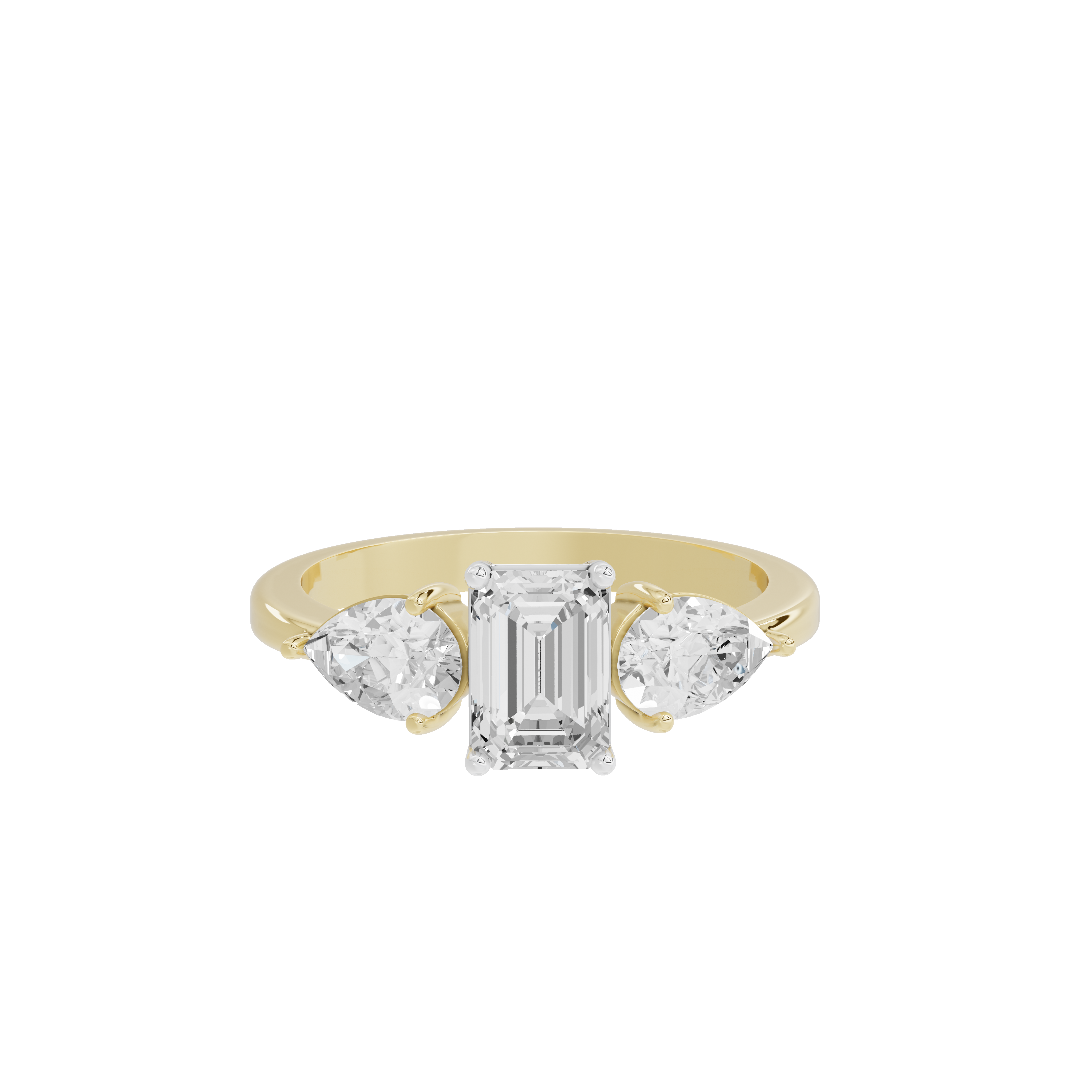 Symphony Three Stone 2.069 Carat Lab Grown Diamond Ring