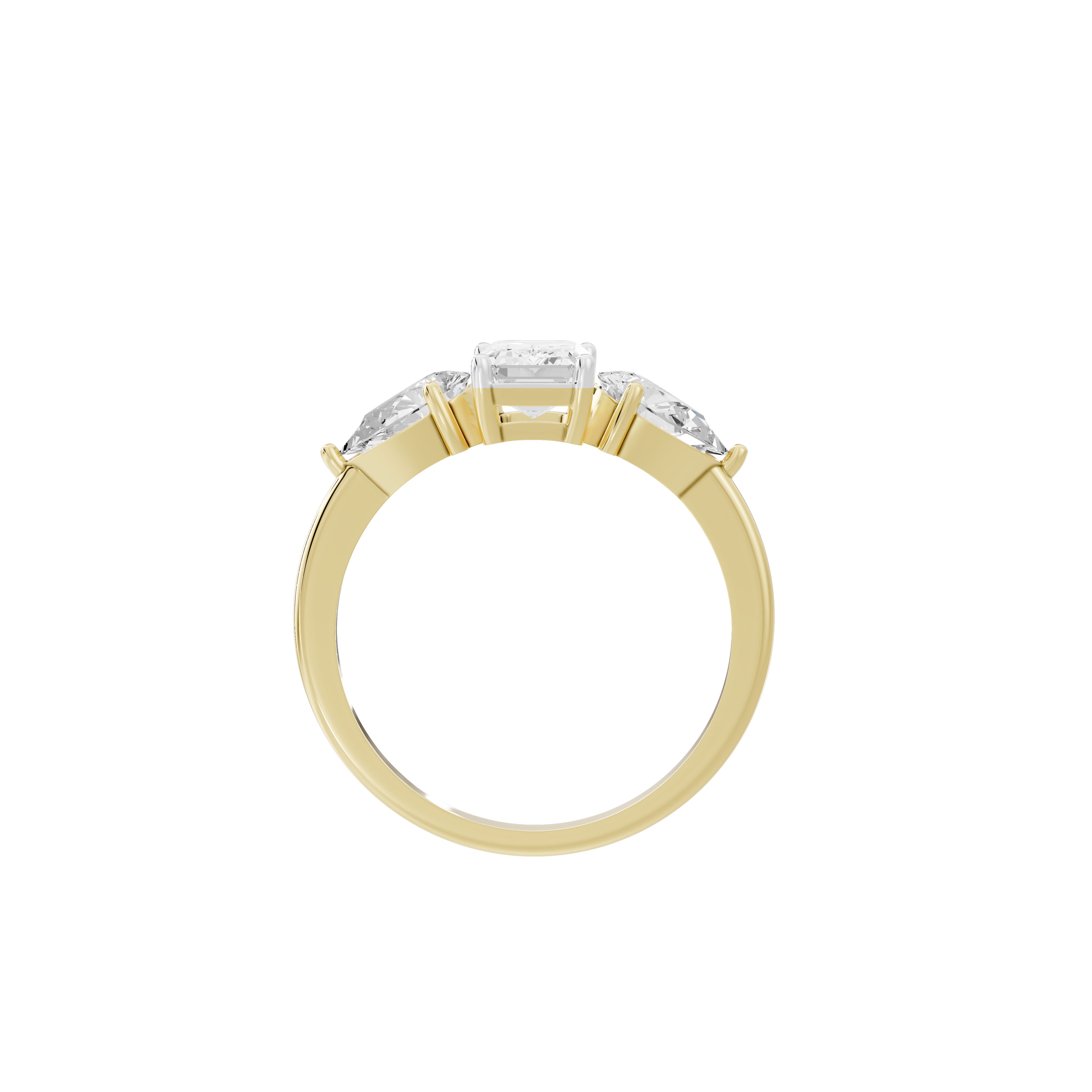 Symphony Three Stone 2.069 Carat Lab Grown Diamond Ring