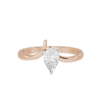 Singula Pear 0.771 Carat Lab Grown Diamond Ring