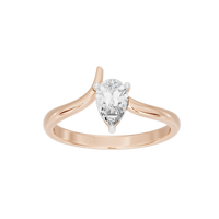 Singula Pear 0.771 Carat Lab Grown Diamond Ring