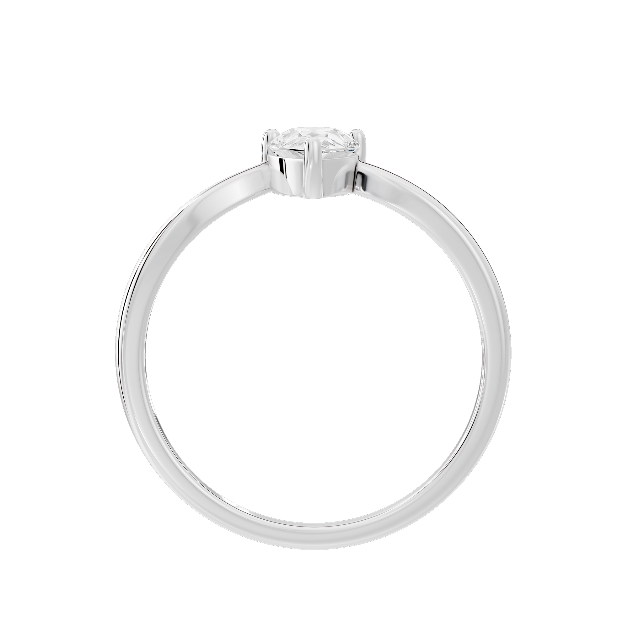 Singula Pear 0.771 Carat Lab Grown Diamond Ring