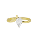 Singula Pear - Lab Diamond Ring