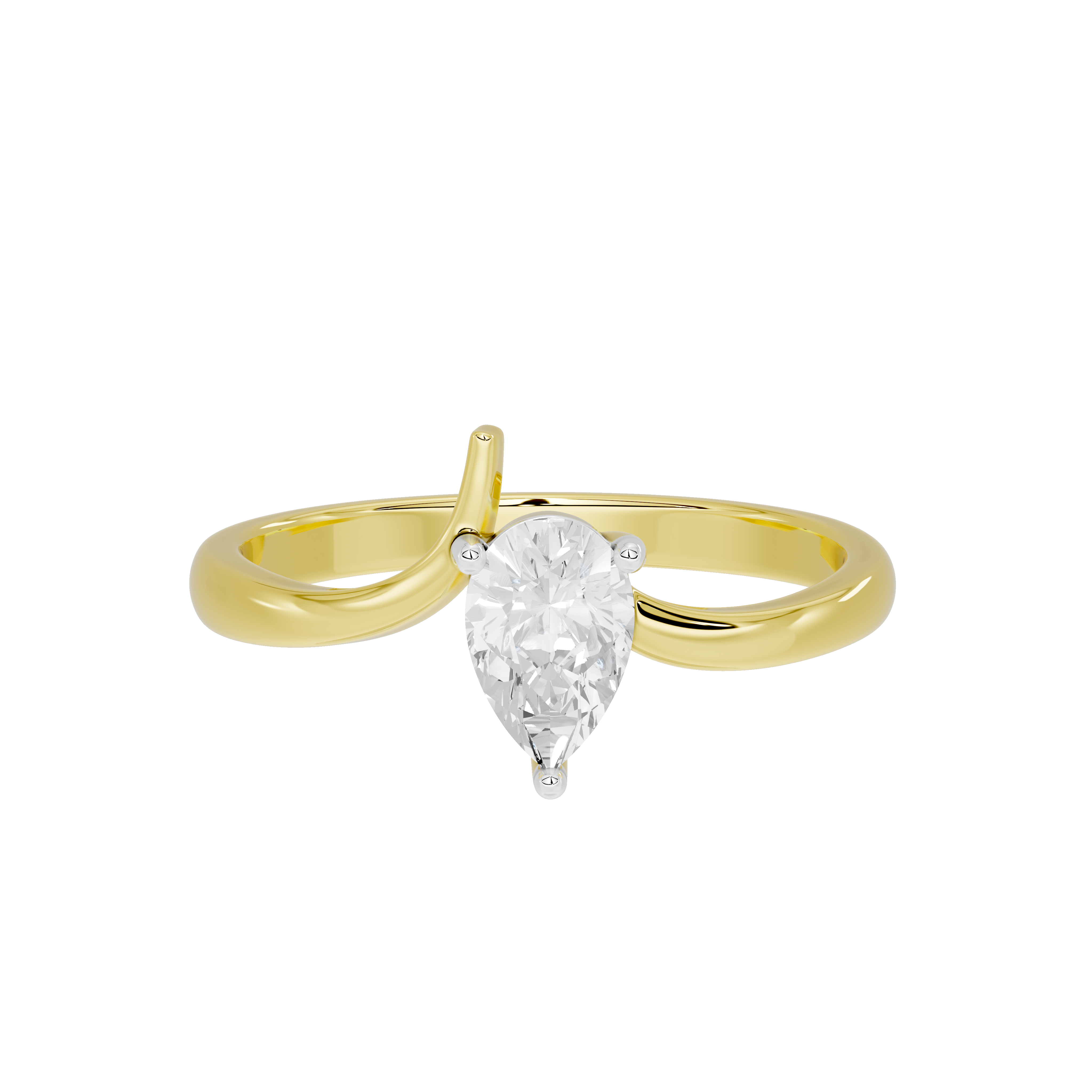 Singula Pear - Lab Diamond Ring