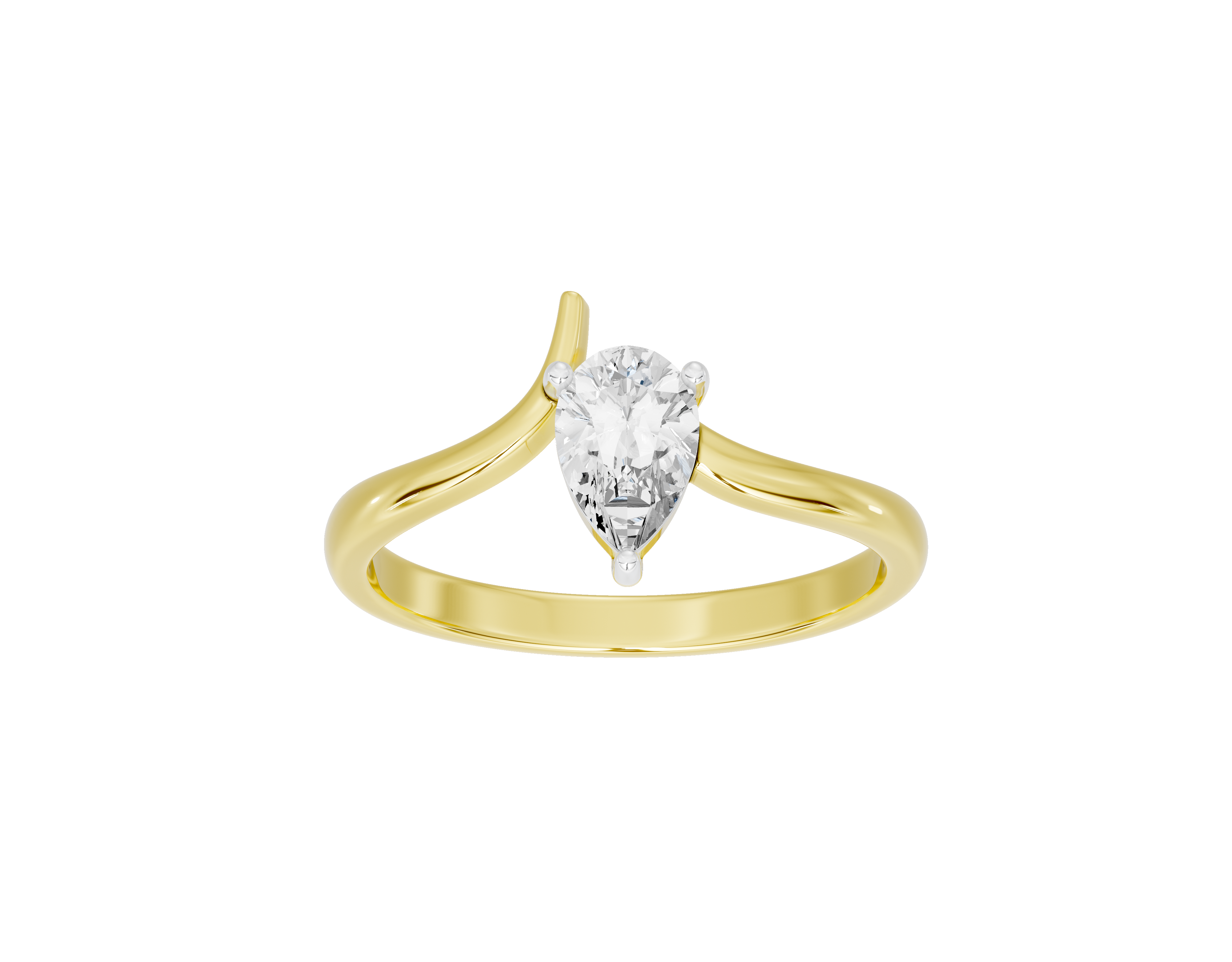 Singula Pear - Lab Diamond Ring