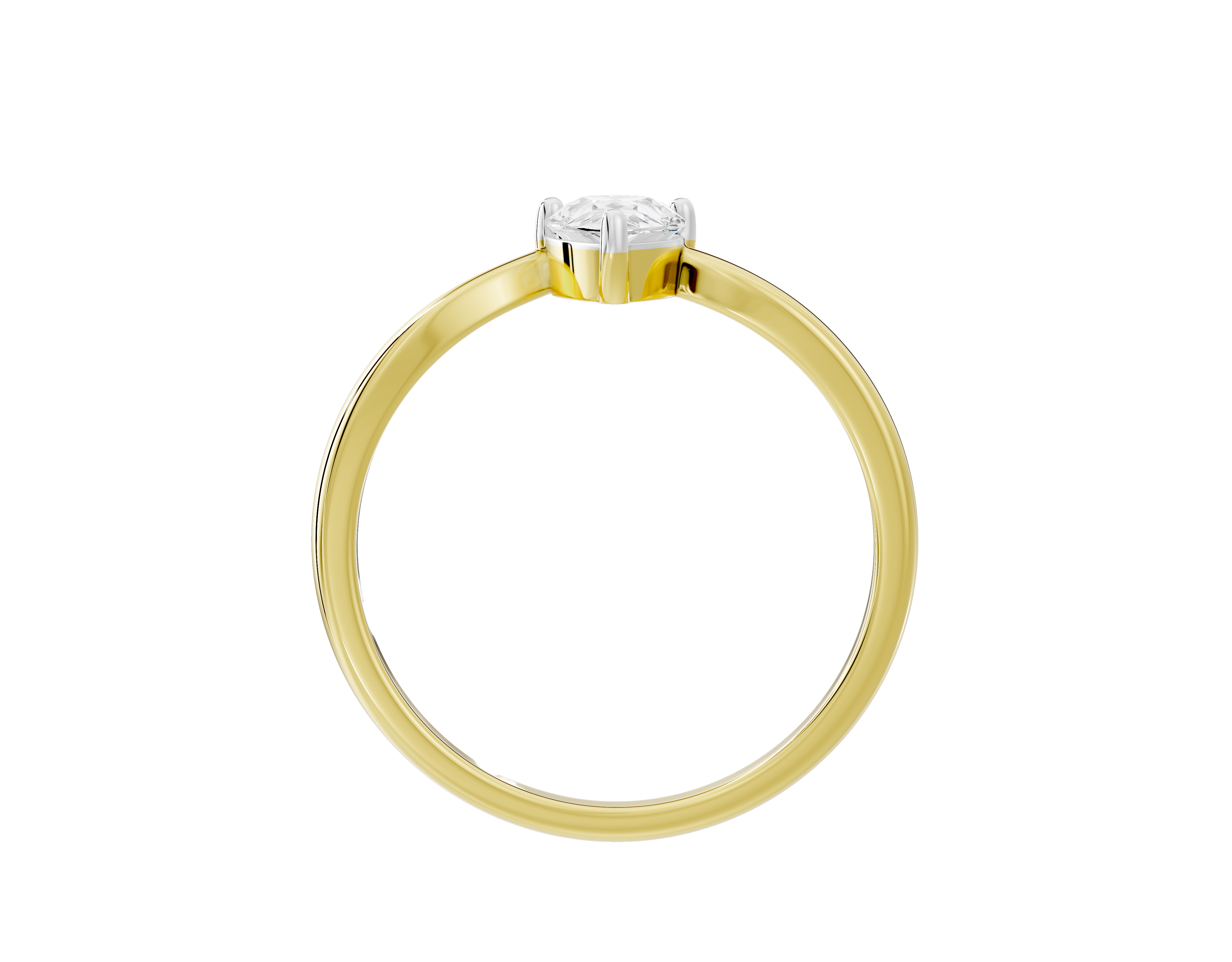 Singula Pear - Lab Diamond Ring