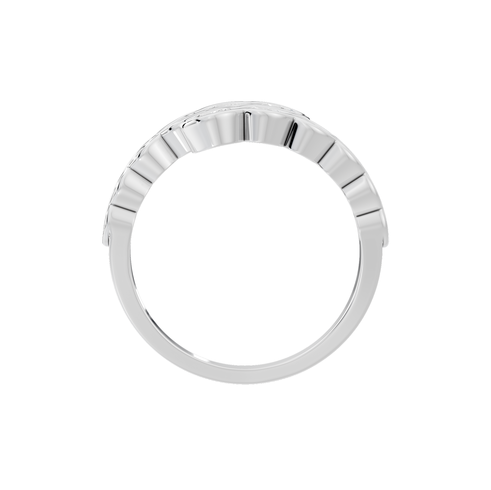 Round Bubbly 1.819 Carat Lab Grown Diamond Ring