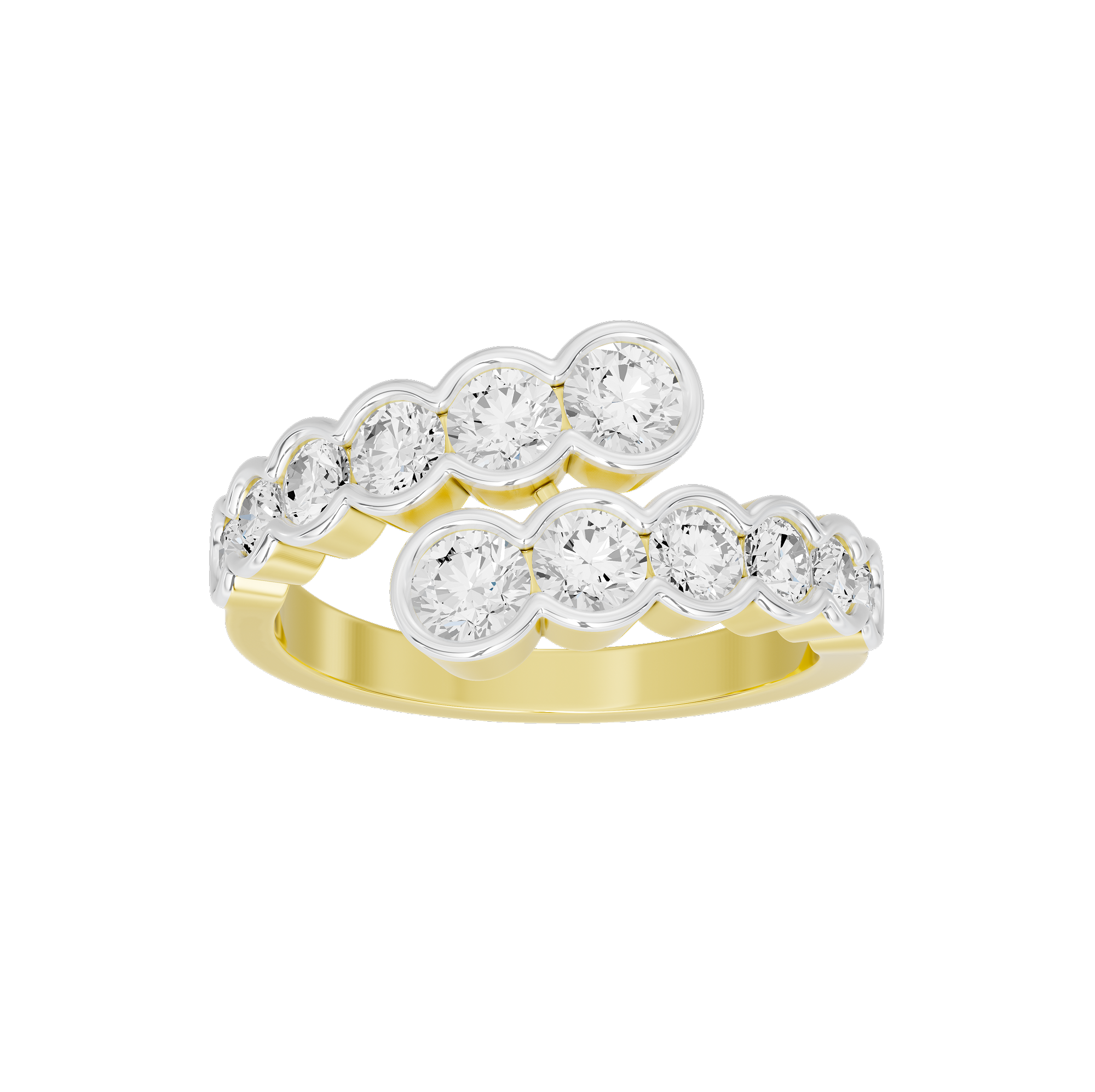 Round Bubbly 1.819 Carat Lab Grown Diamond Ring
