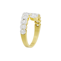 Round Bubbly 1.819 Carat Lab Grown Diamond Ring