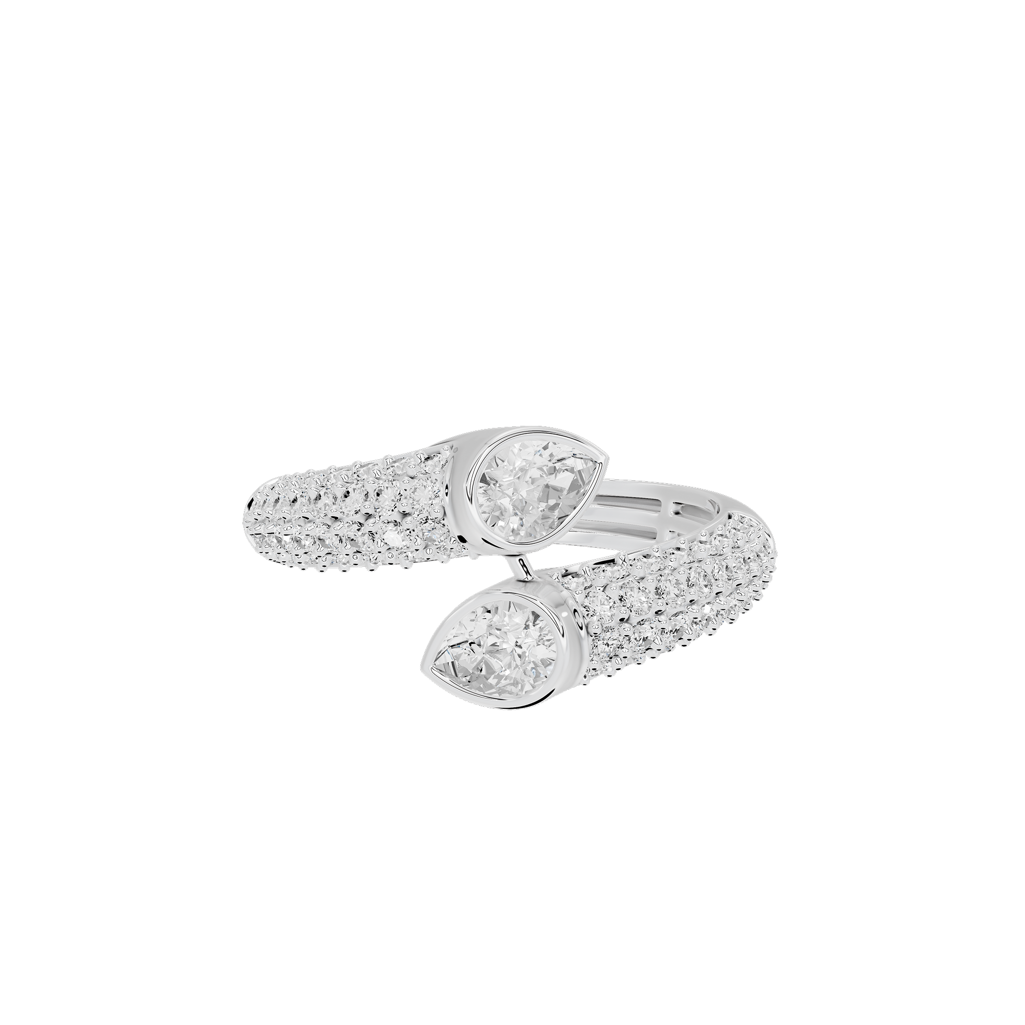 Angel Twin 1.539 Carat Lab Grown Diamond Ring