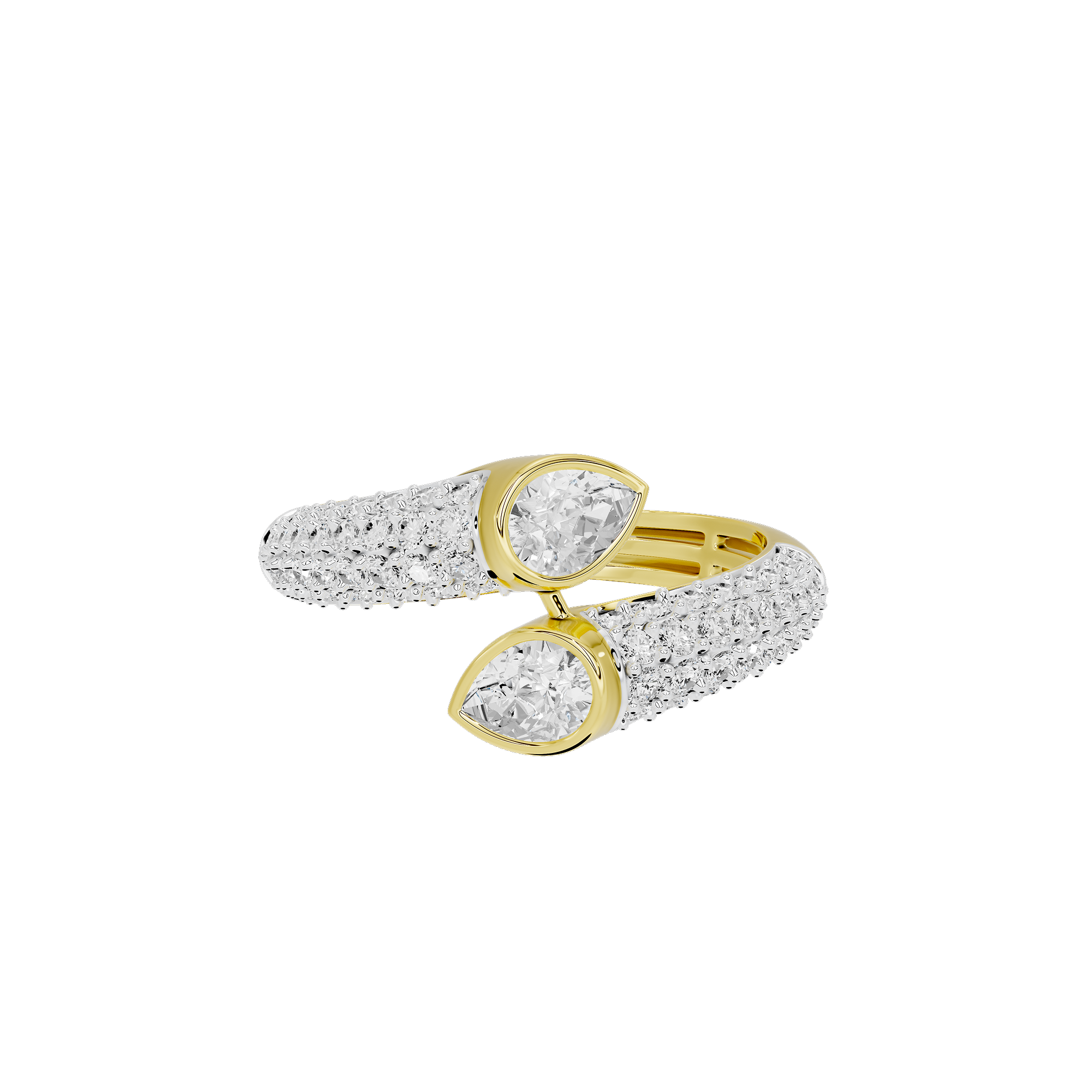 Angel Twin 1.539 Carat Lab Grown Diamond Ring