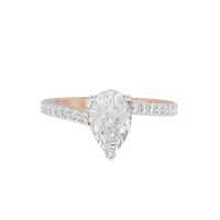 Pearfection Studded Singula 1.823 Carat Lab Grown Diamond Ring