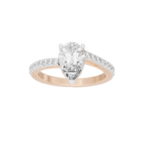 Pearfection Studded Singula 1.823 Carat Lab Grown Diamond Ring