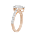 Pearfection Studded Singula 1.823 Carat Lab Grown Diamond Ring