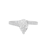 Pearfection Studded Singula 1.823 Carat Lab Grown Diamond Ring