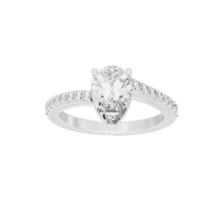 Pearfection Studded Singula 1.823 Carat Lab Grown Diamond Ring