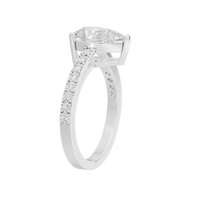 Pearfection Studded Singula 1.823 Carat Lab Grown Diamond Ring