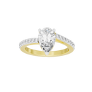 Pearfection Studded Singula 1.823 Carat Lab Grown Diamond Ring