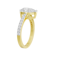 Pearfection Studded Singula 1.823 Carat Lab Grown Diamond Ring