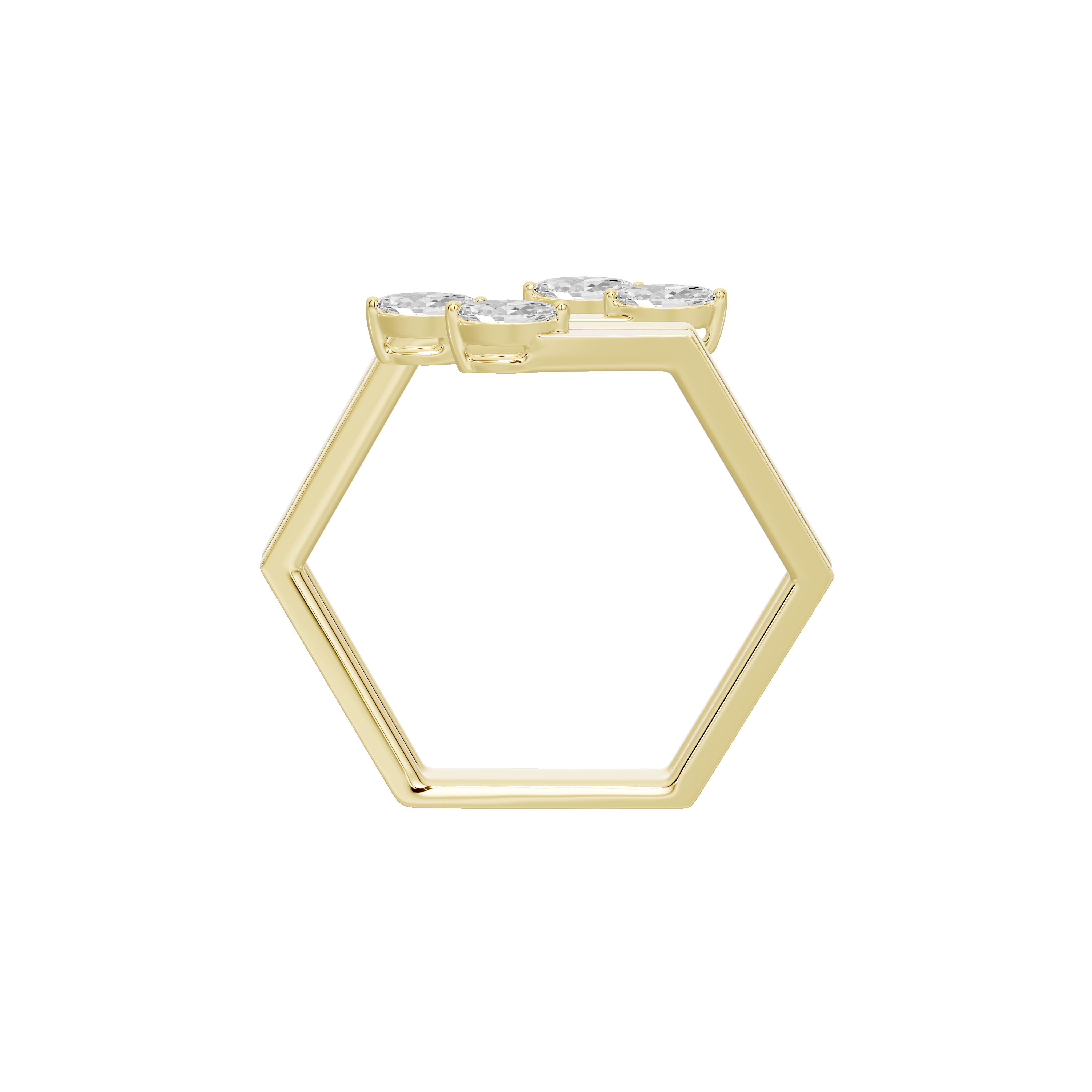 Keystone Sleek Lab Diamond Ring