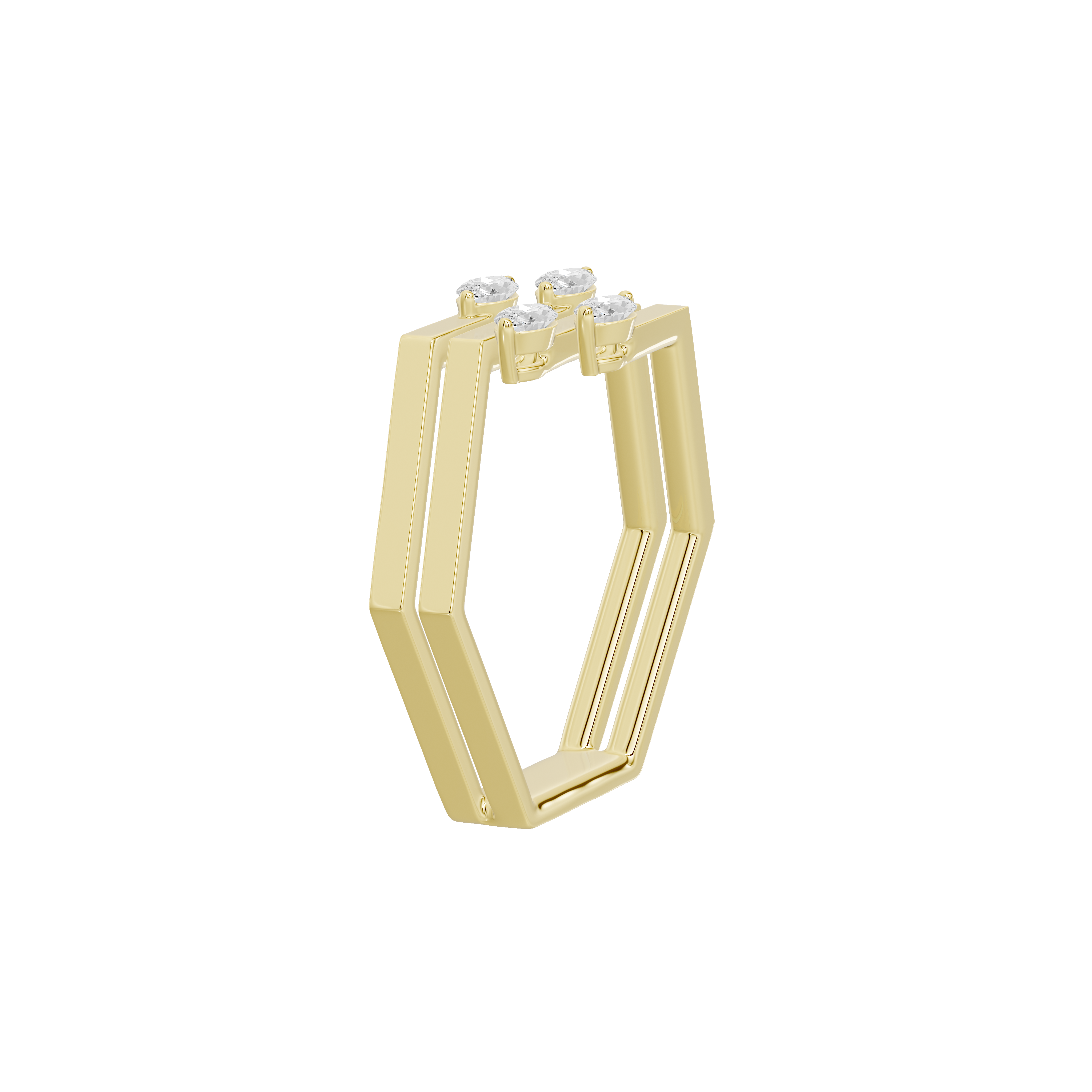 Keystone Sleek Lab Diamond Ring