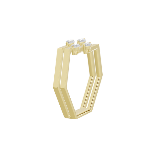 Keystone Sleek Lab Diamond Ring