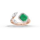 Triple Treat Fancy 0.815 Carat Lab Grown Diamond Ring