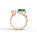 Triple Treat Fancy 0.815 Carat Lab Grown Diamond Ring
