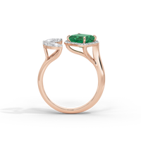 Triple Treat Fancy 0.815 Carat Lab Grown Diamond Ring