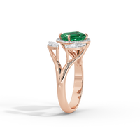 Triple Treat Fancy 0.815 Carat Lab Grown Diamond Ring