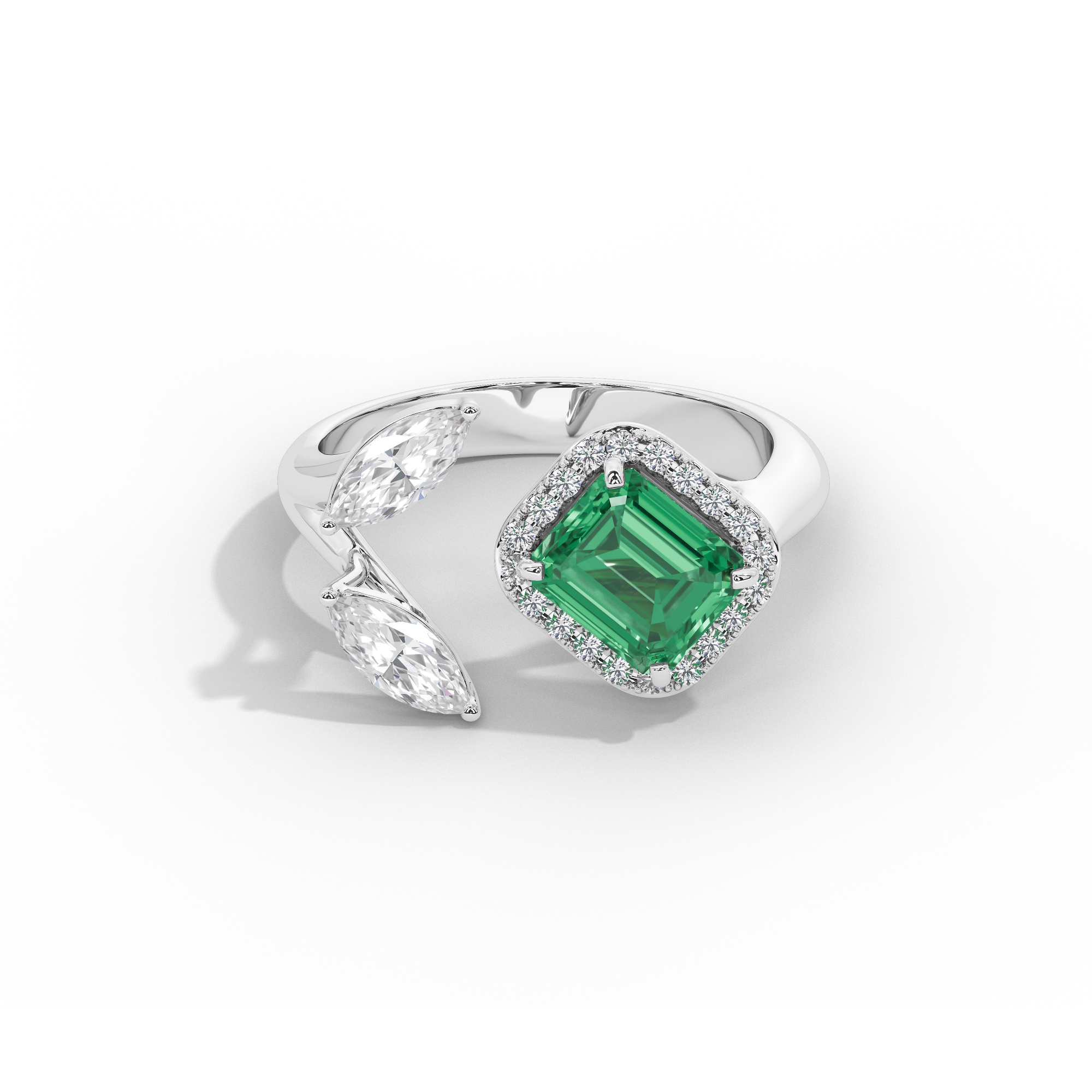 Triple Treat Fancy 0.815 Carat Lab Grown Diamond Ring