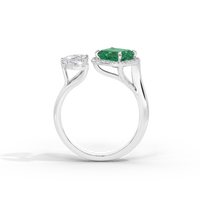Triple Treat Fancy 0.815 Carat Lab Grown Diamond Ring