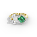 Triple Treat Fancy 0.815 Carat Lab Grown Diamond Ring