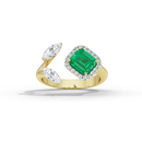 Triple Treat Fancy 0.815 Carat Lab Grown Diamond Ring