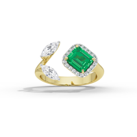 Triple Treat Fancy 0.815 Carat Lab Grown Diamond Ring