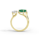 Triple Treat Fancy 0.815 Carat Lab Grown Diamond Ring