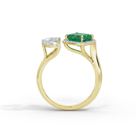 Triple Treat Fancy 0.815 Carat Lab Grown Diamond Ring