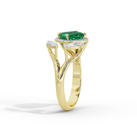 Triple Treat Fancy 0.815 Carat Lab Grown Diamond Ring