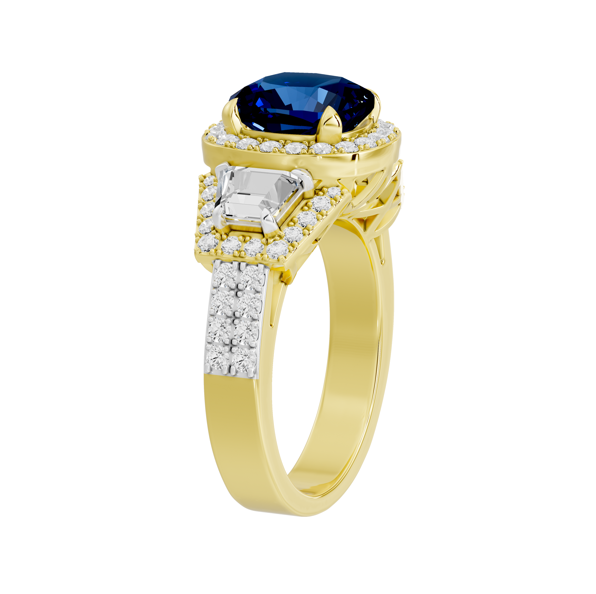 Big Bloom 1.344 Carat Lab Grown Diamond Ring