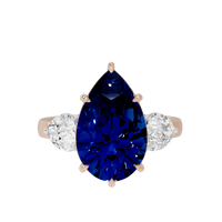 Glow Orbit three stone  0.985 Carat Lab Grown Diamond Ring
