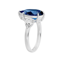 Glow Orbit three stone  0.985 Carat Lab Grown Diamond Ring