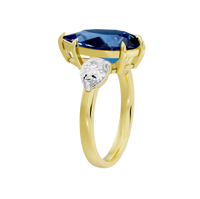 Glow Orbit three stone  0.985 Carat Lab Grown Diamond Ring