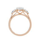 Oval Trio 2.592 Lab Grown Diamond Ring